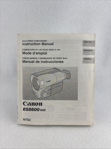 Videocamera canon es8600 hi8 - videocamera,